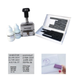 Manual 2mm Label Stamping Machine with Ink & Pad SoftenerMachine