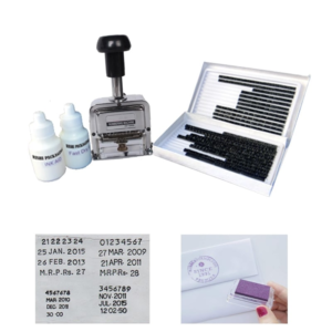 Manual 2mm Label Stamping Machine with Ink & Pad Softener